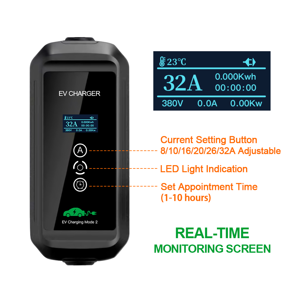Loại 2 Cắm EVSE EV Sạc Cấp 2 3 - đánh giá và giá Ev Charger Type 2 22Kw 32A 3 Phase