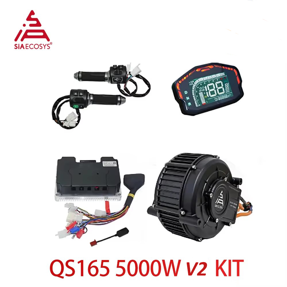 QS165 V2 5000W 72V Mid Drive M - đánh giá và giá Mid Drive Motor Kit 72V 5000W