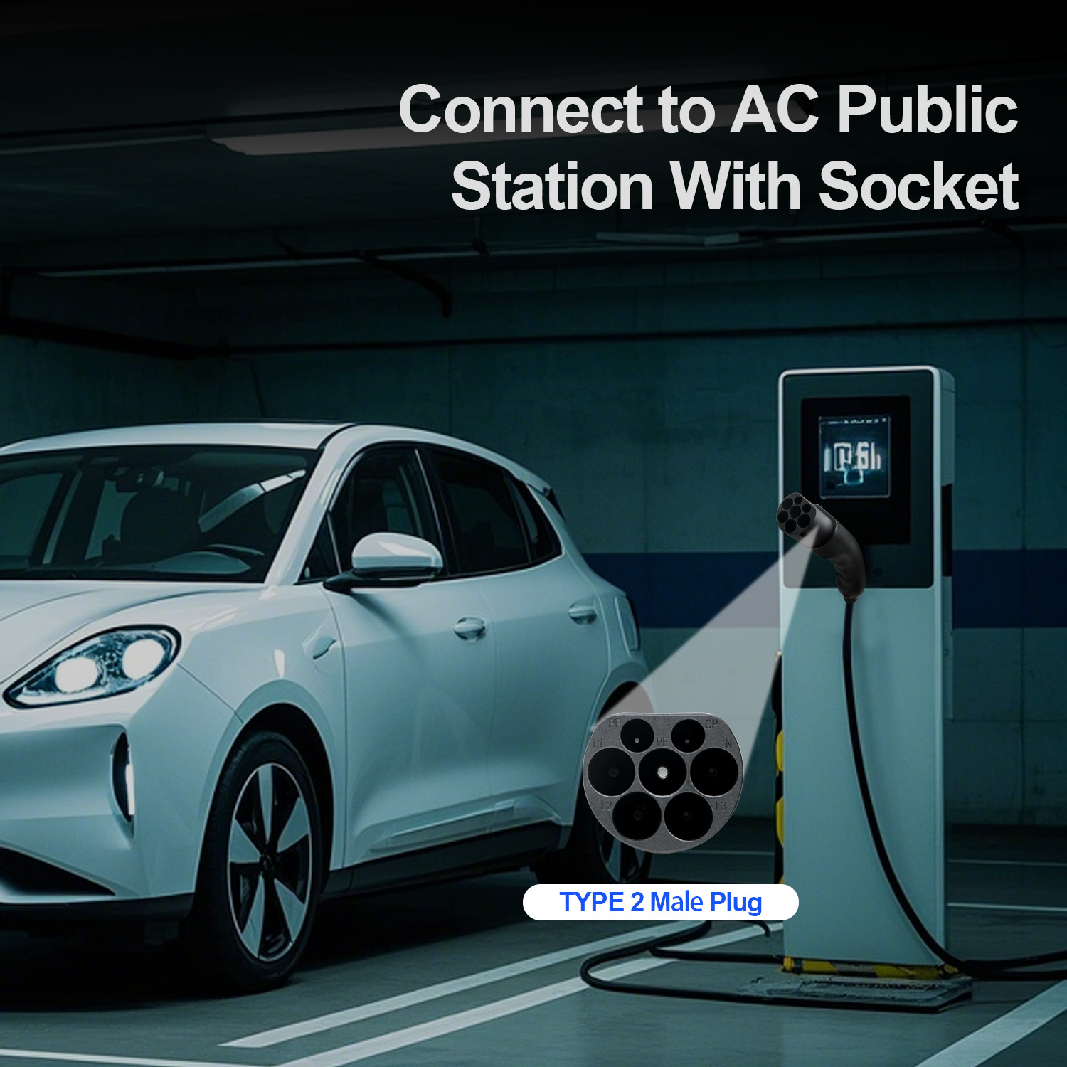 Kolanky EV Plug Type 2 Male  1 - đánh giá và giá Ev Charger Type 2 22Kw 32A 3 Phase