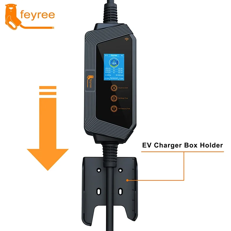 feyree 11KW 16A 3Phase Type2 P - đánh giá và giá Type 2 Portable Ev Charger 11Kw Cee