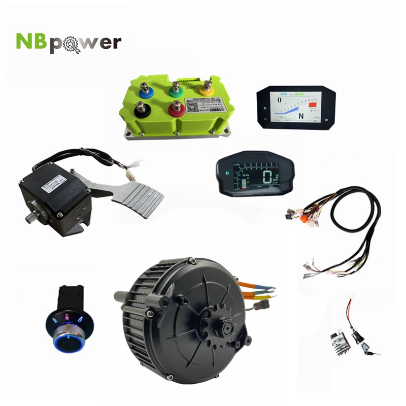QSMOTOR 165 35H 5000W Mid-driv - đánh giá và giá Mid Drive Motor Kit 72V 5000W