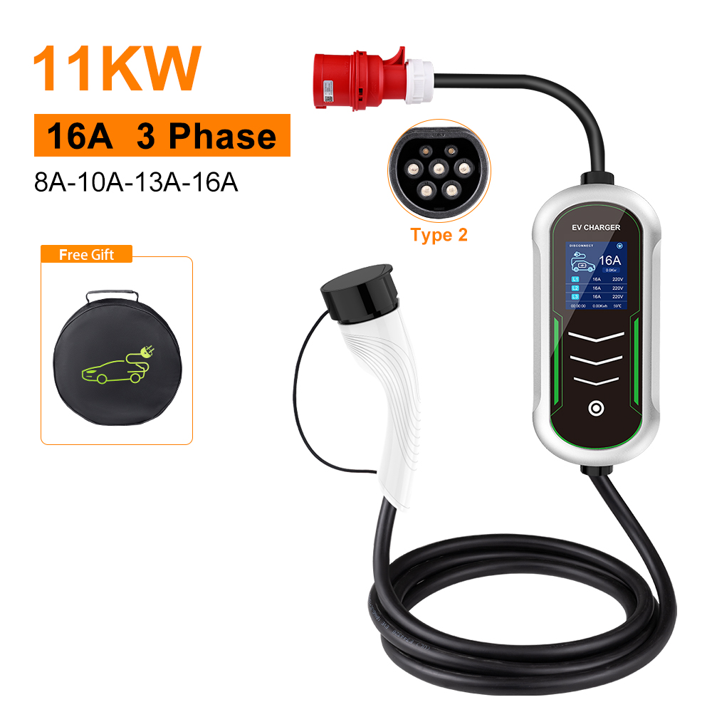 IPENGEN 11KW EV Portable Charg - đánh giá và giá Type 2 Portable Ev Charger 11Kw Cee
