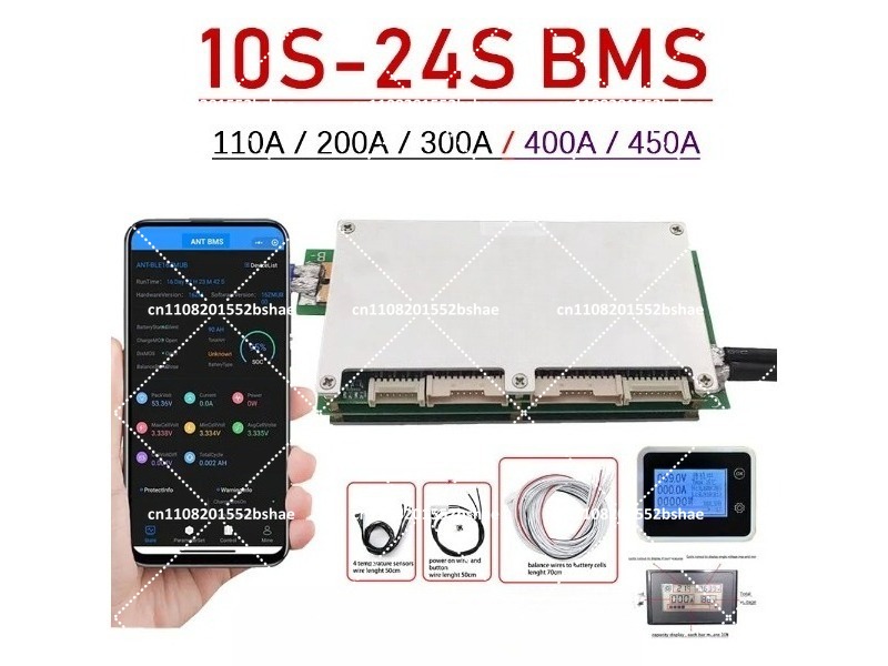 Smart Bluetooth BMS 10S-24S 20 - đánh giá và giá Smart Bms 24S 200A Bluetooth Lifepo4