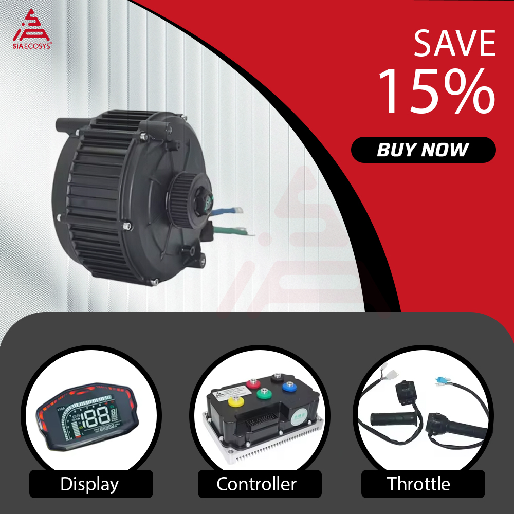QSMOTOR QS165 V2 5000W 72V IPM - đánh giá và giá Mid Drive Motor Kit 72V 5000W