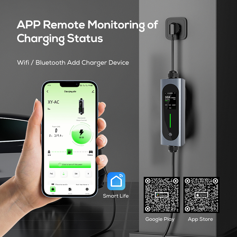 Ovrod Ev Car Charger 16a 11kw  - đánh giá và giá Type 2 Portable Ev Charger 11Kw Cee