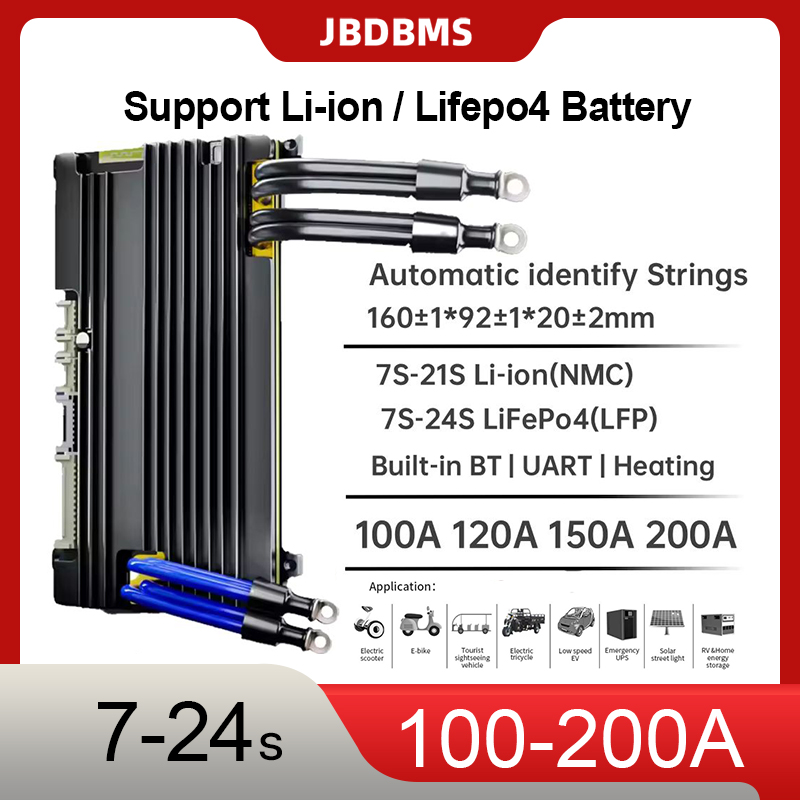JBD BMS 16S 48V Lifepo4 200A I - đánh giá và giá Smart Bms 24S 200A Bluetooth Lifepo4