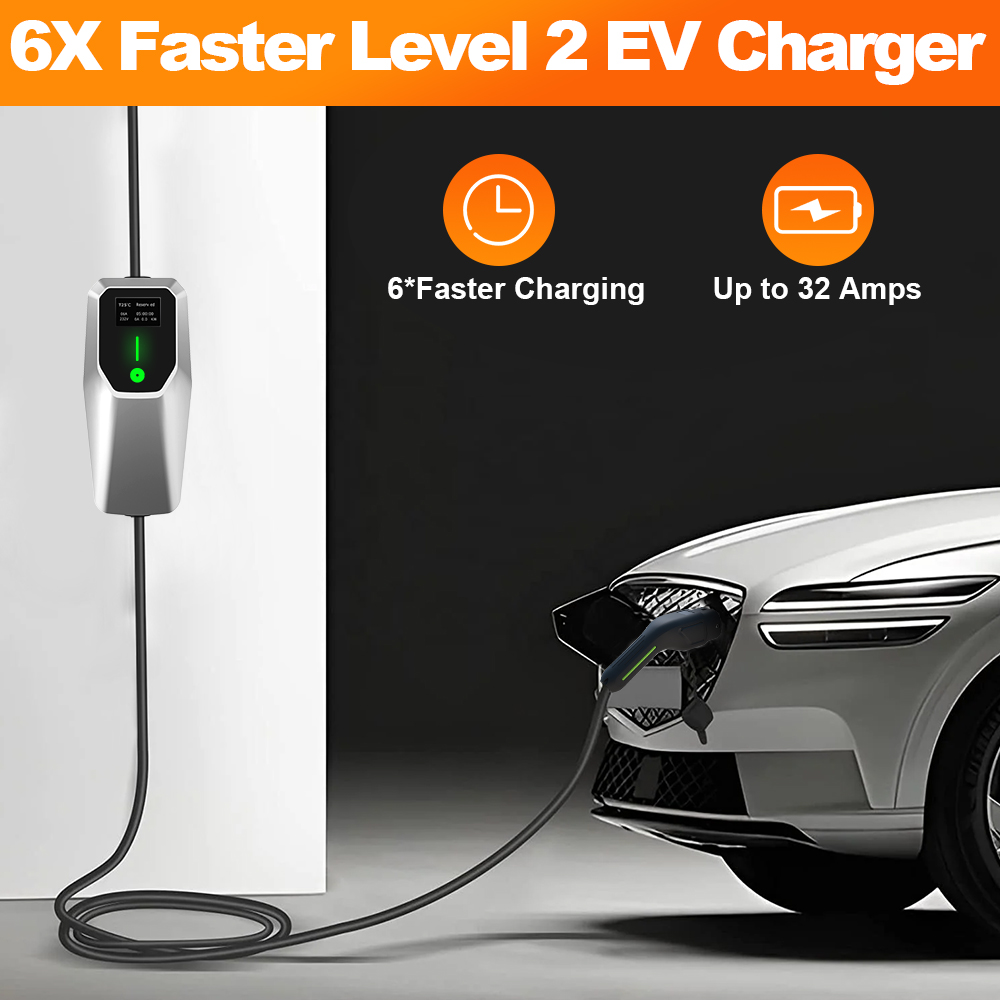Junsun 32A Level 1&2 EV Charge - đánh giá và giá J1772 Evse 32A Level 2 Charger