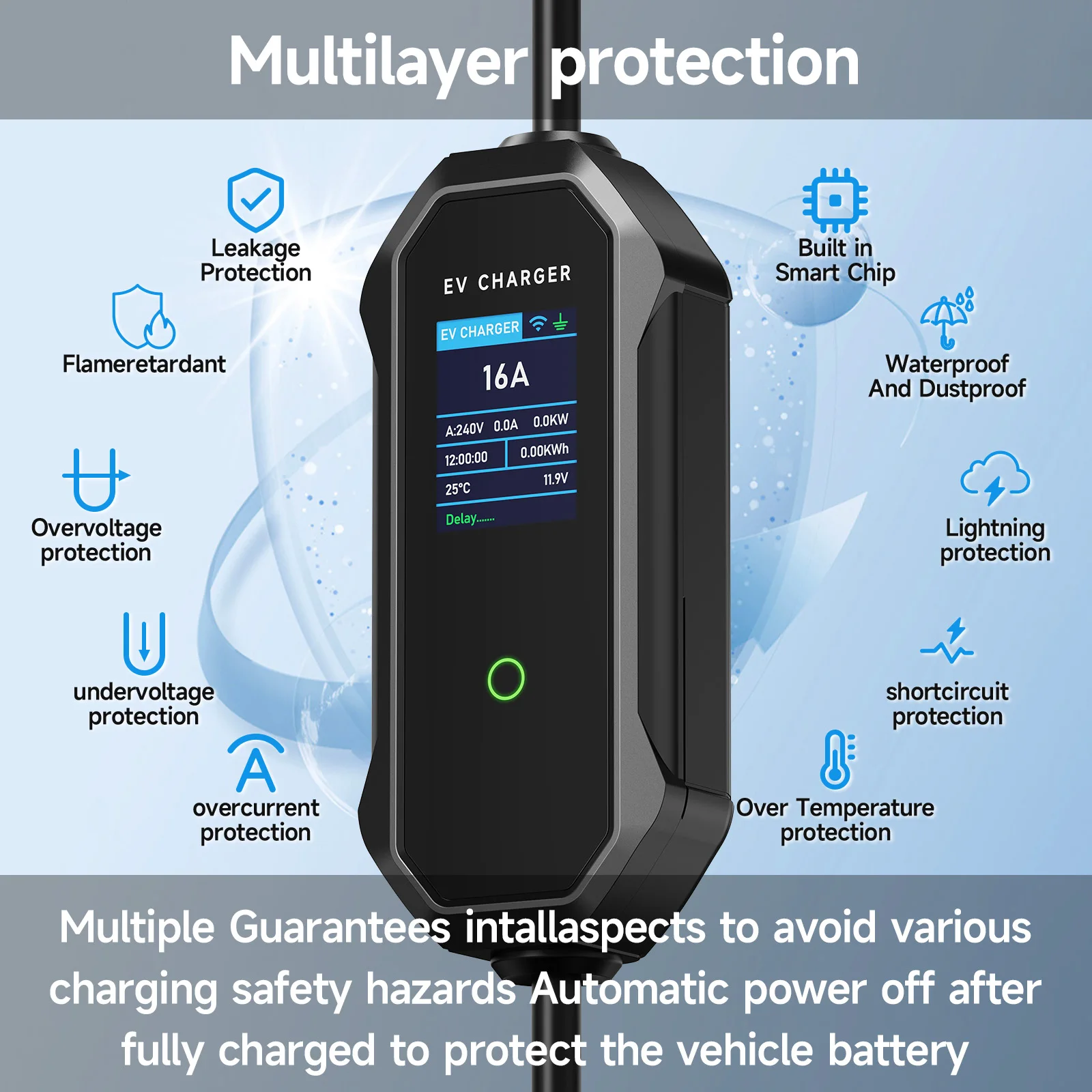 AFYEEV Type2 Portable EV Charg - đánh giá và giá Type 2 Portable Ev Charger 11Kw Cee